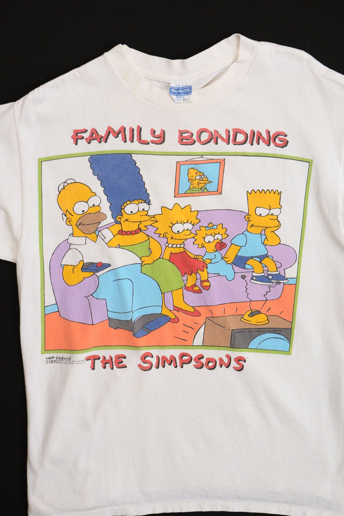 Vintage Family Bonding The Simpsons Graphic T-shirt