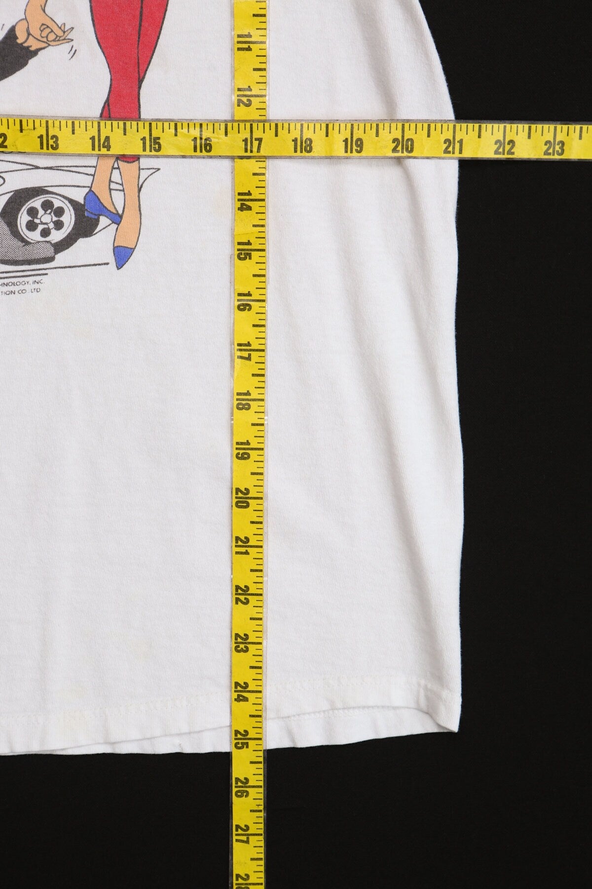 Vintage Speed Racer White Graphic T-shirt