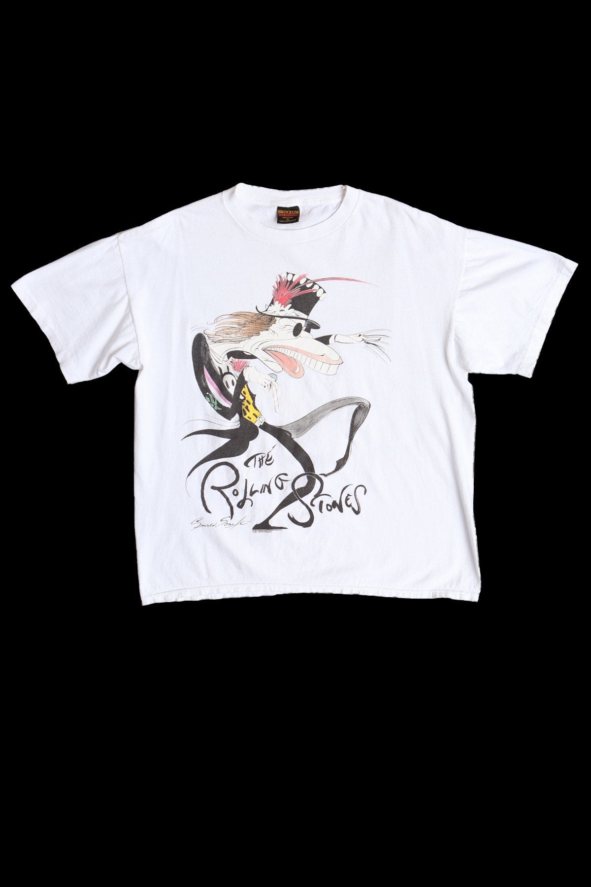 The Rolling Stones Mick Jagger Voodoo Lounge Tour White Graphic Shirt