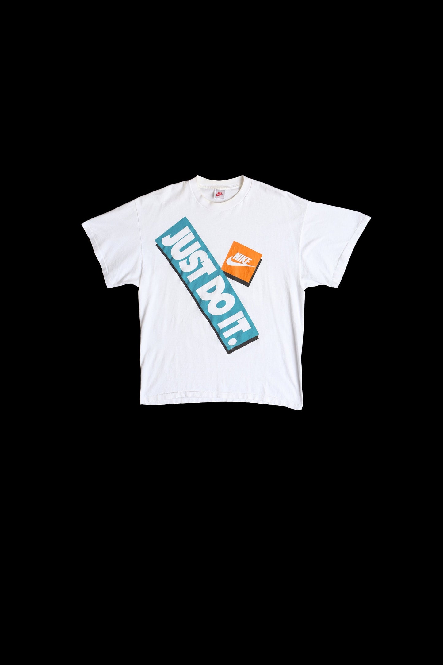 Vintage Nike Just Do It Red Fly White Graphic Shirt