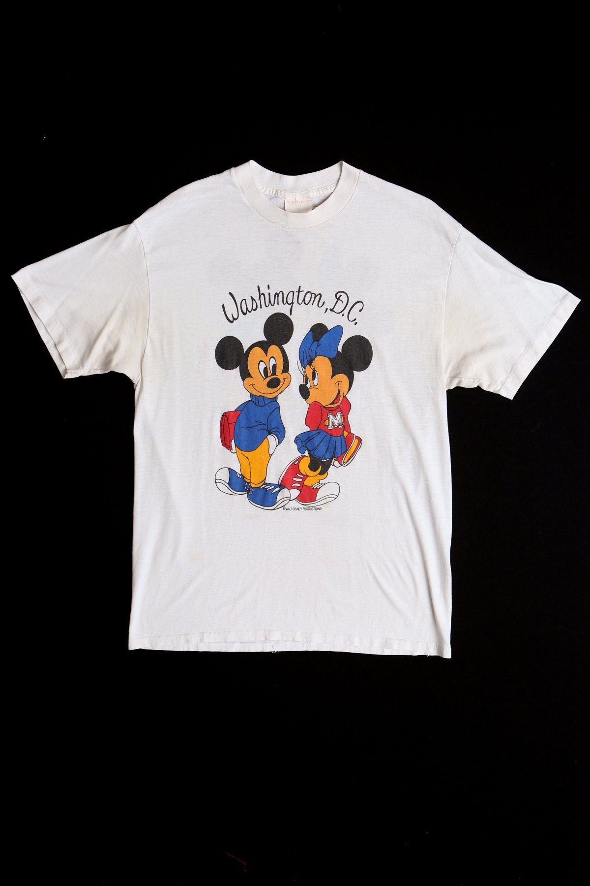 Vintage Mickey and Minnie Mouse Washington DC White T-shirt