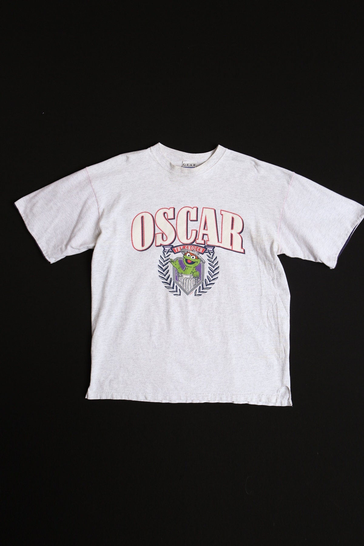 Oscar The Grouch Muppets Gray Graphic T-shirt