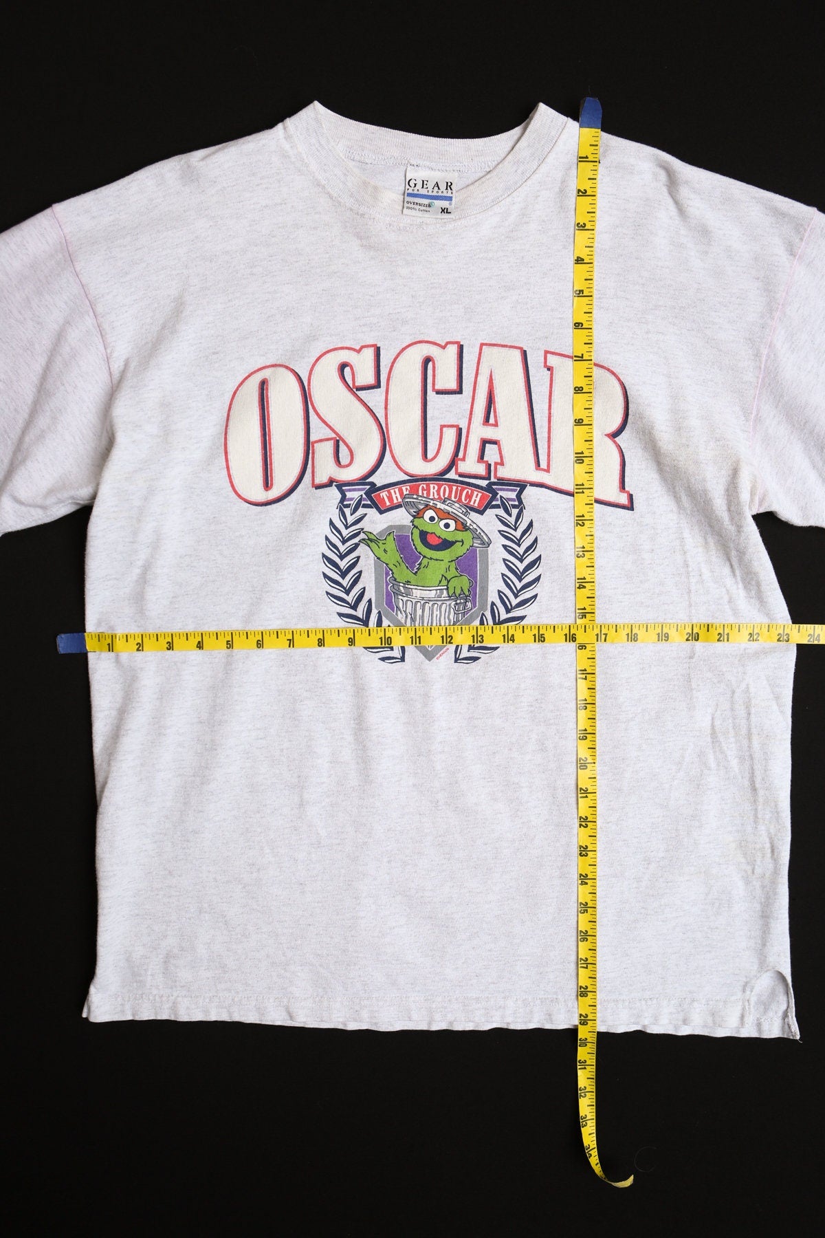 Oscar The Grouch Muppets Gray Graphic T-shirt