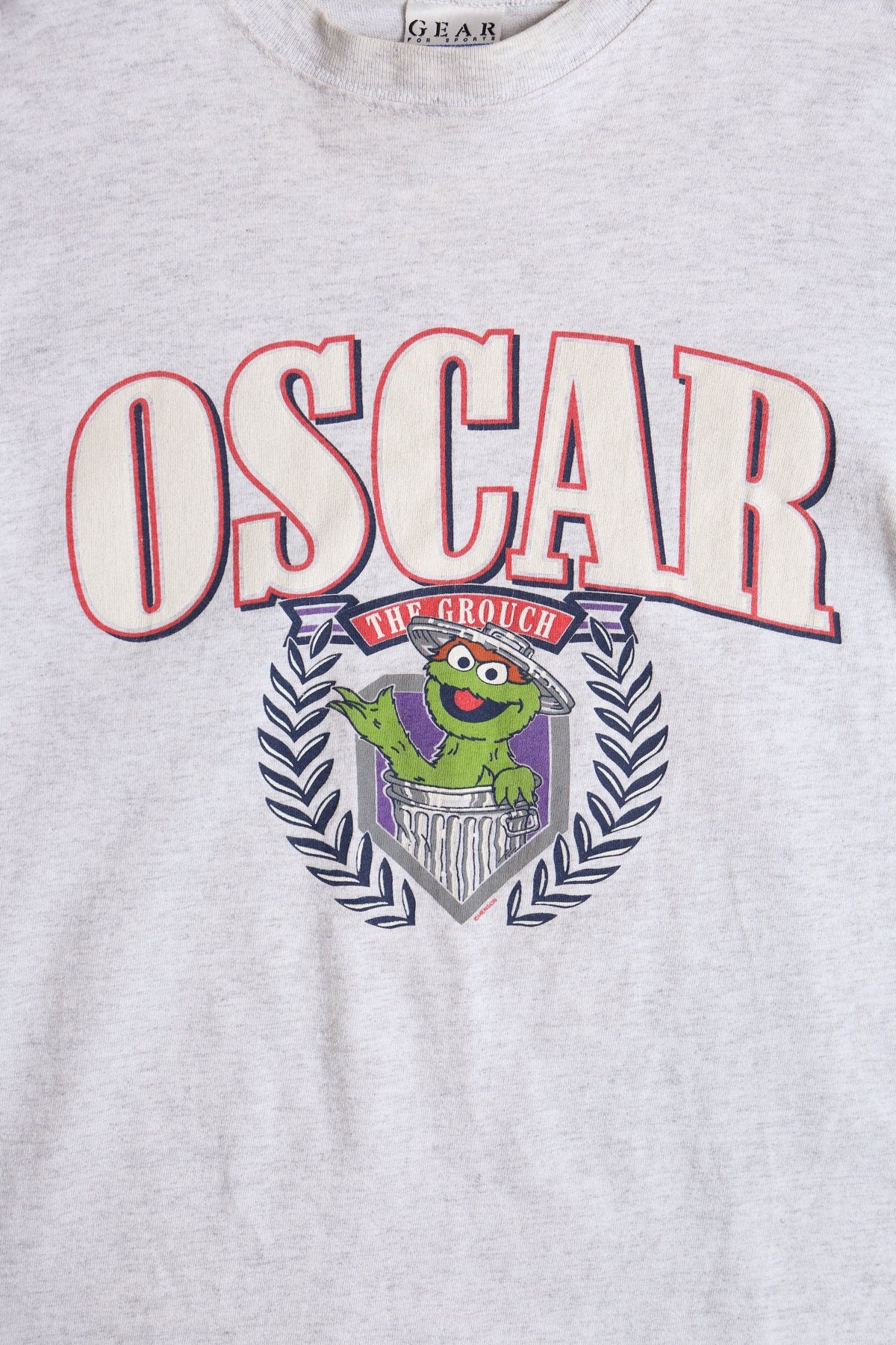 Oscar The Grouch Muppets Gray Graphic T-shirt