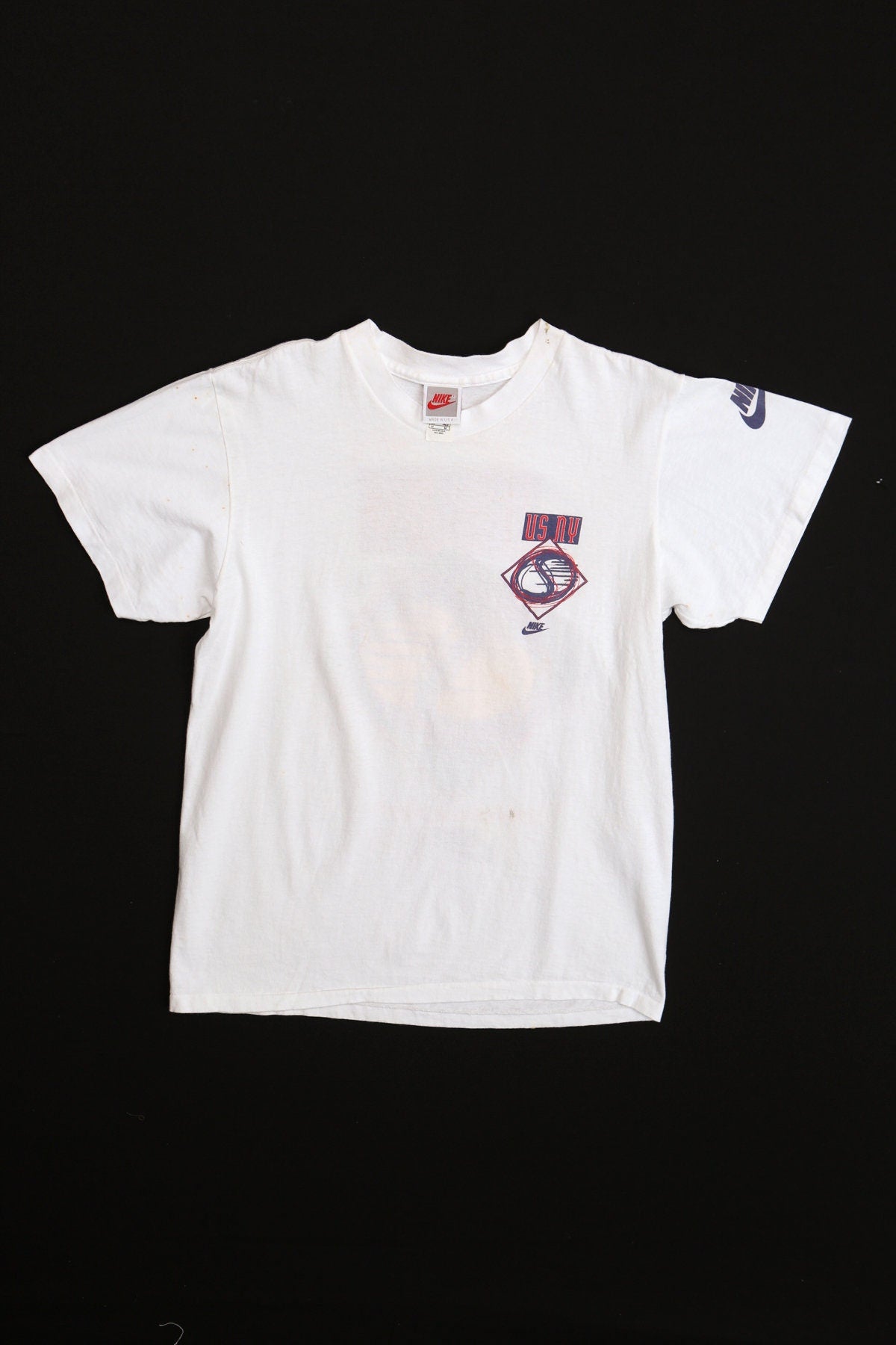 1993 Flushing Meadow Nike US NY White Graphic T-shirt