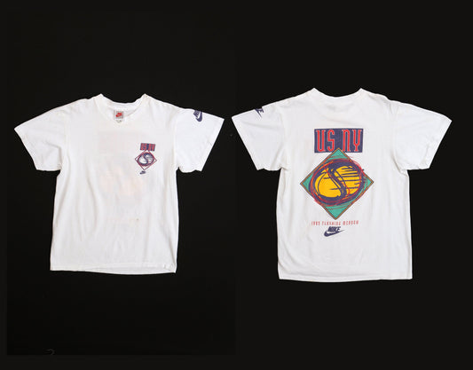 1993 Flushing Meadow Nike US NY White Graphic T-shirt