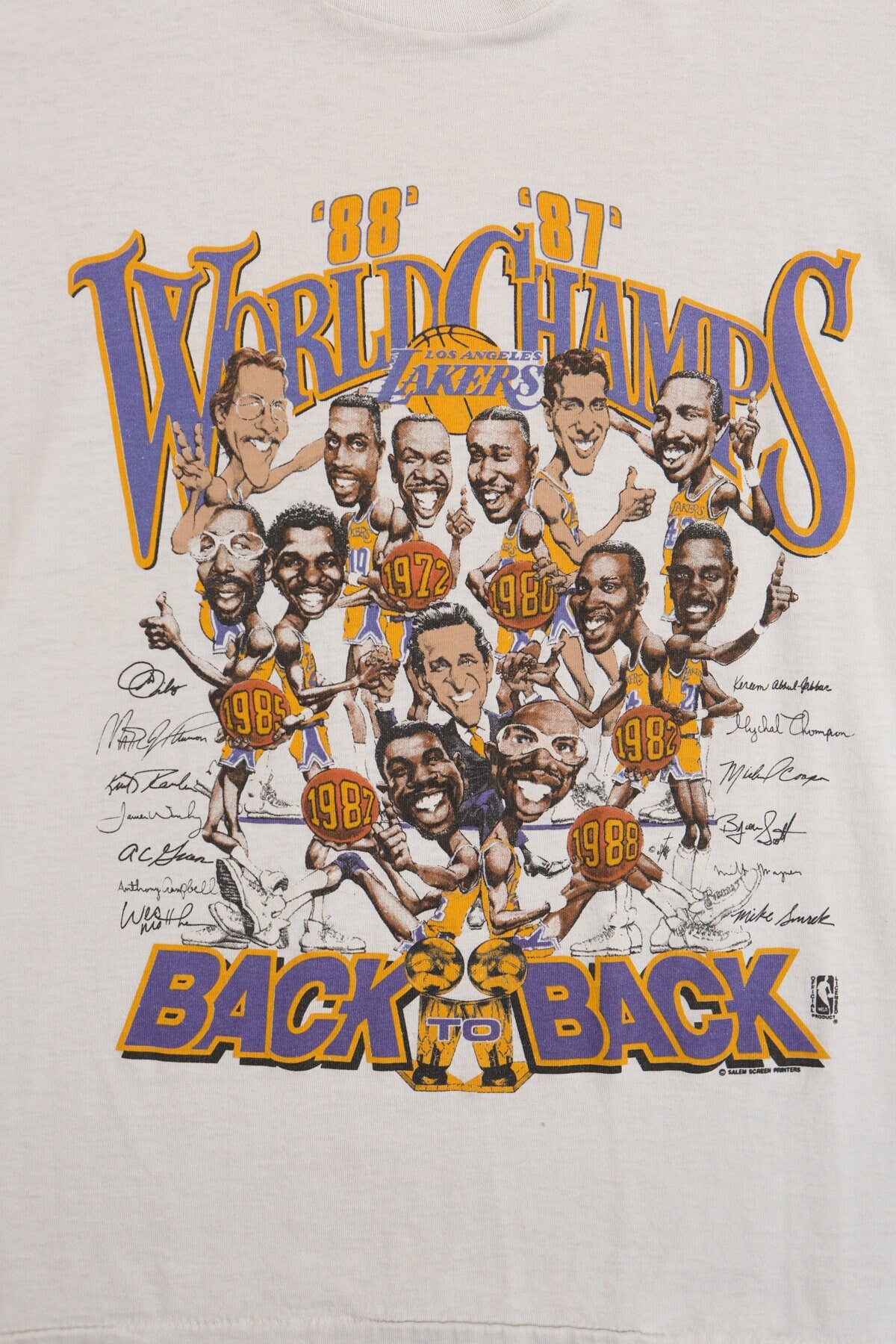 Back to Back World Champs Los Angeles Lakers Graphic T-shirt