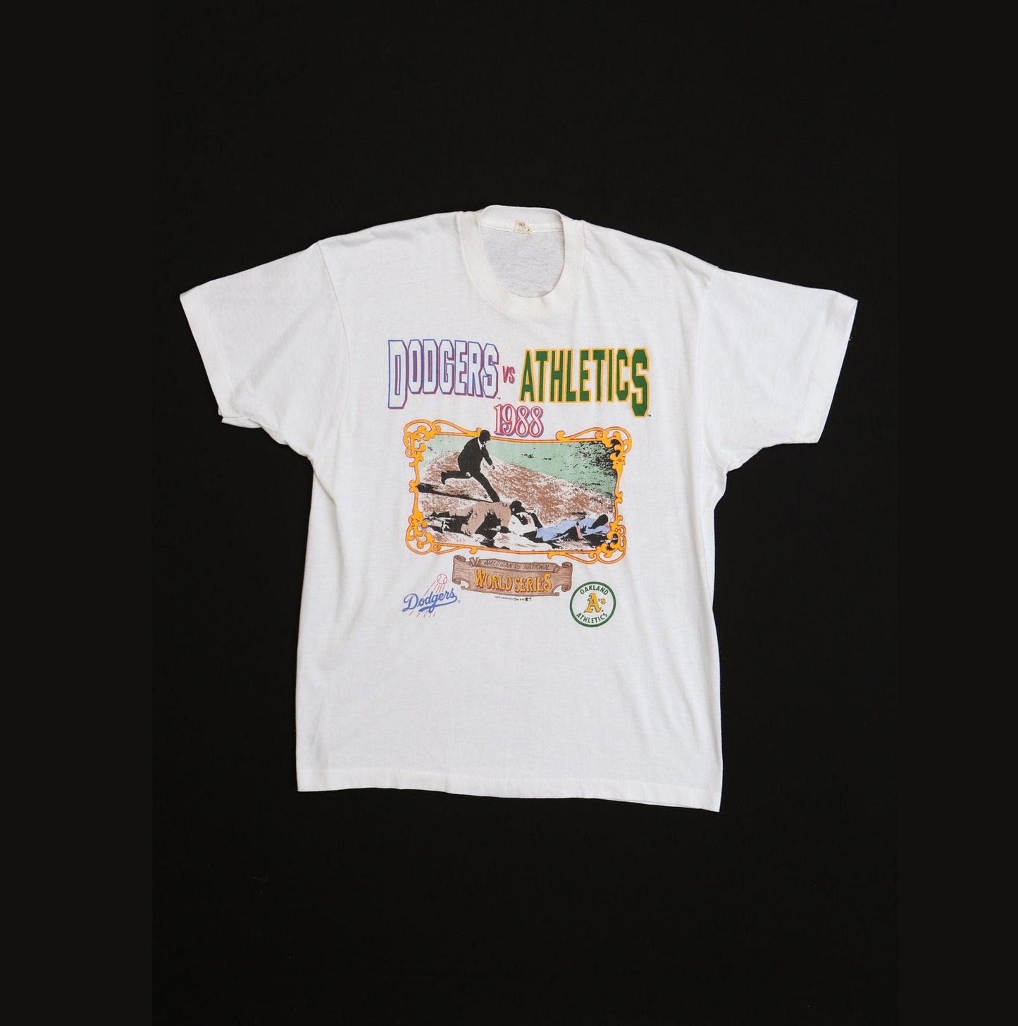 Dodgers Vs Athletics 1988 World Series Graphic T-shirt