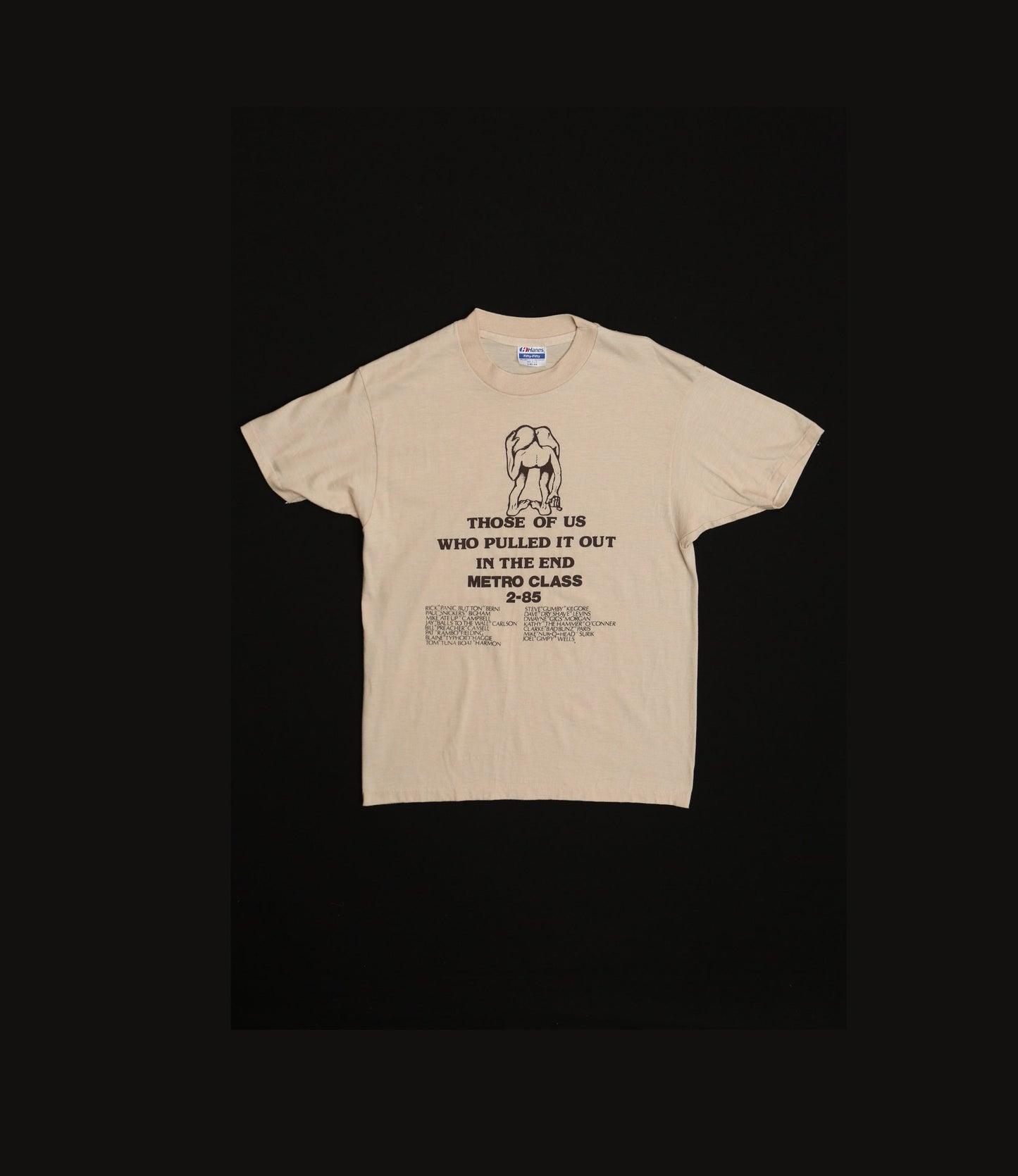 85 Metro Class Vintage Beige Graphic T-shirt