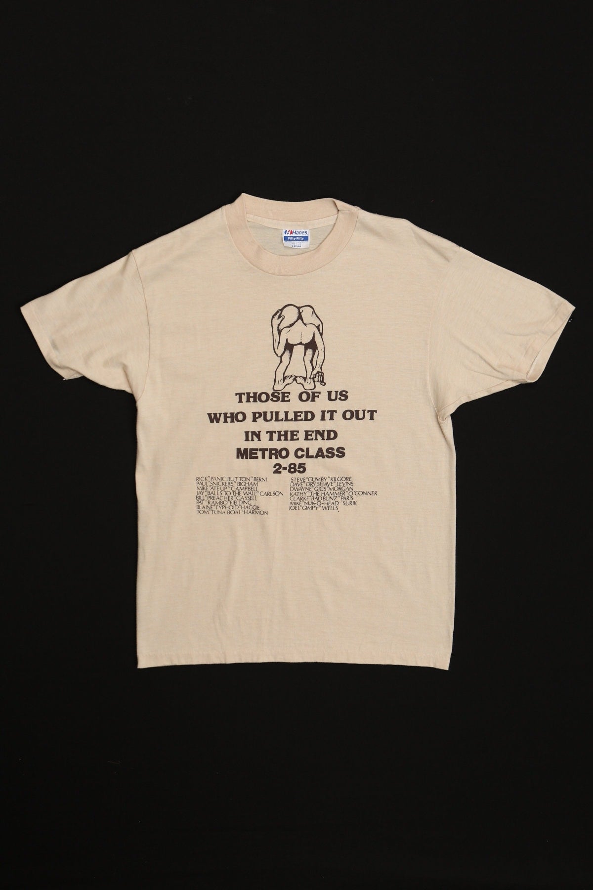 85 Metro Class Vintage Beige Graphic T-shirt