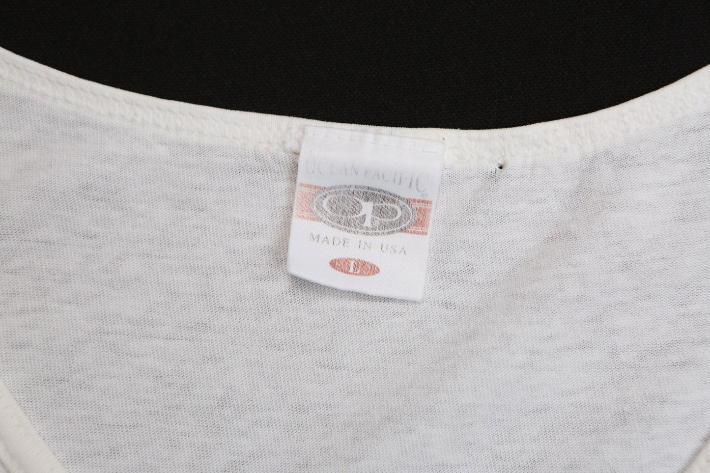 Vintage Ocean Pacific First Wave White Graphic T-shirt