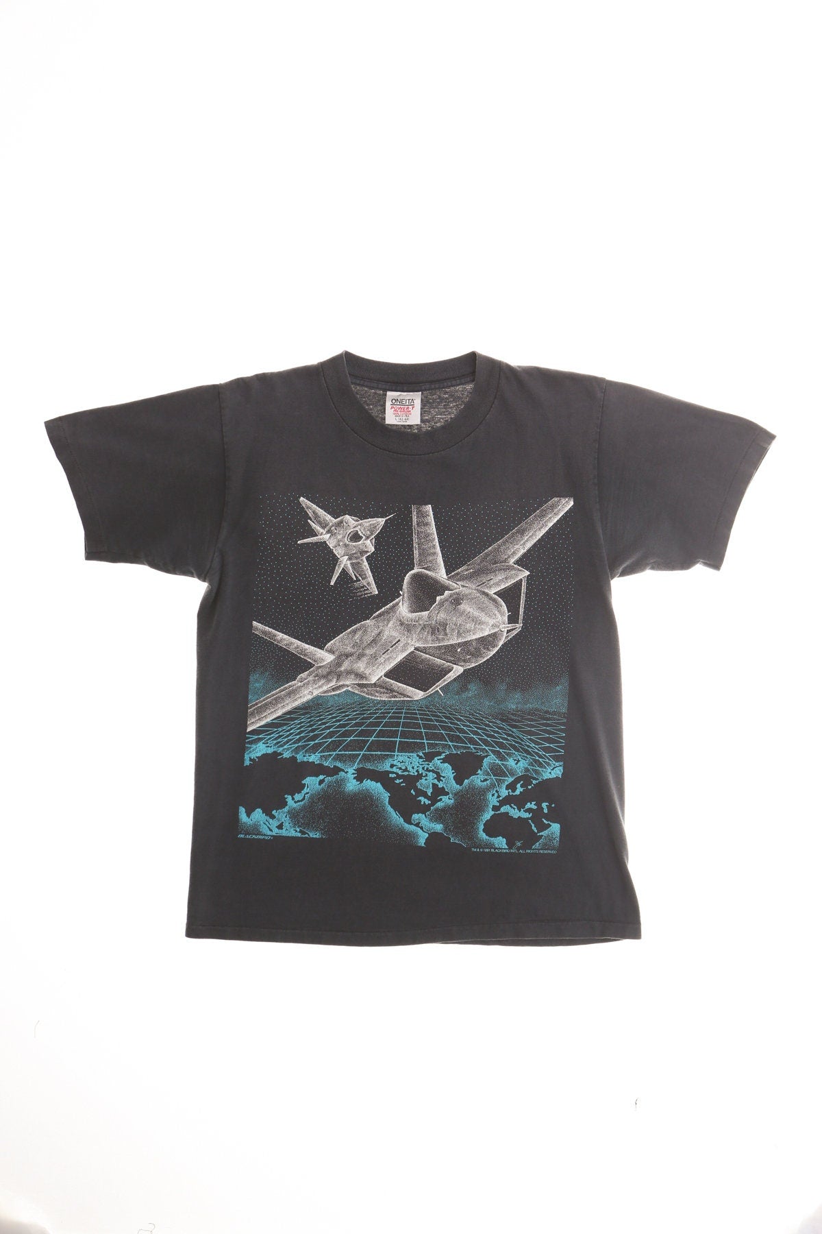 Super Cruiser Aircraft Black Graphic T-shirt