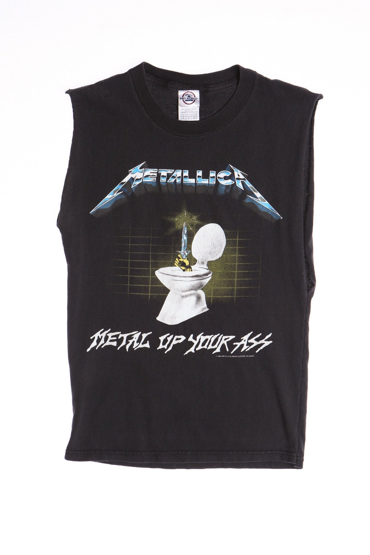 Metallica Metal Up Your Ass Black Sleeveless Graphic T-shirt
