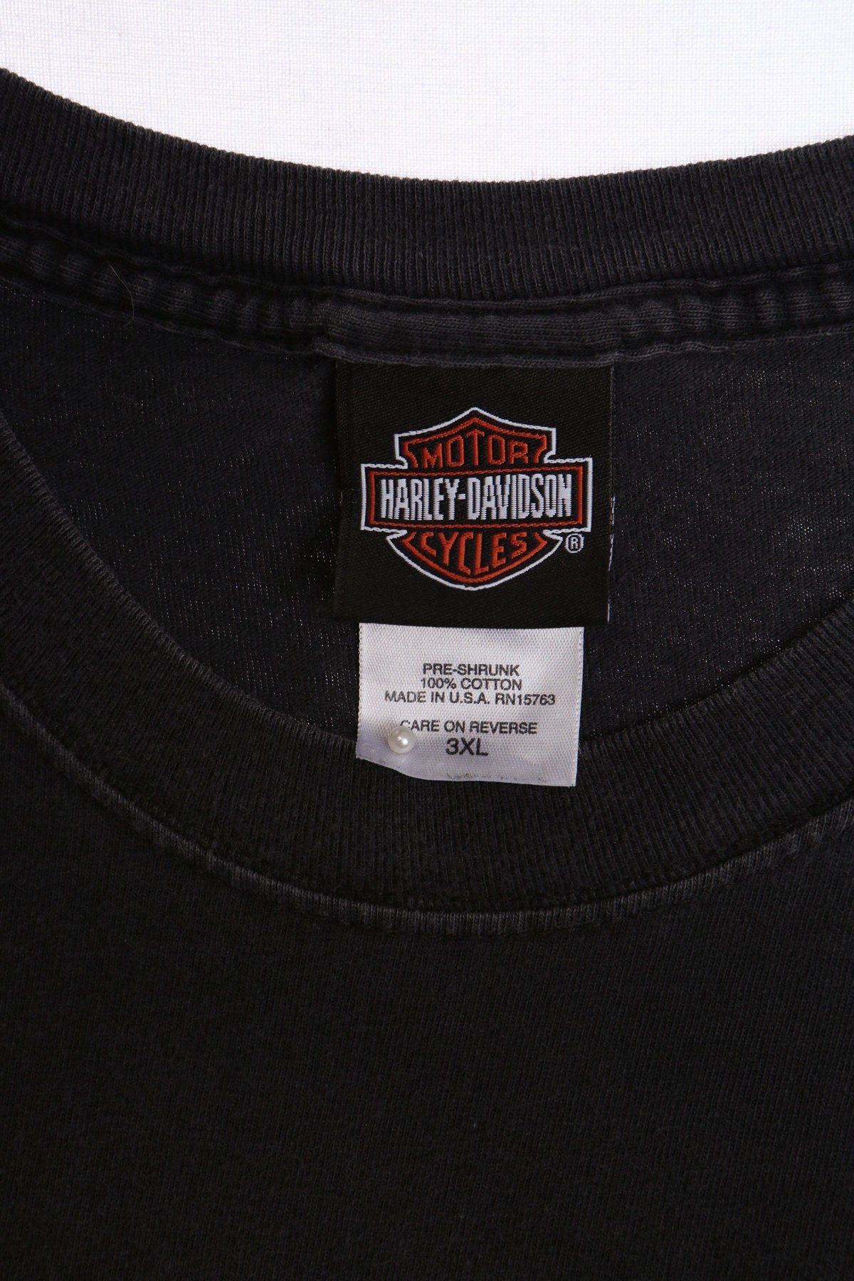 Harley Davidson Of Victorville California Black Graphic T-shirt - Dragon Print