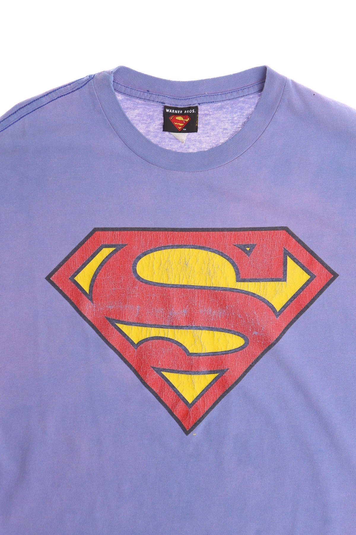 Superman Print Purple Graphic t-shirt