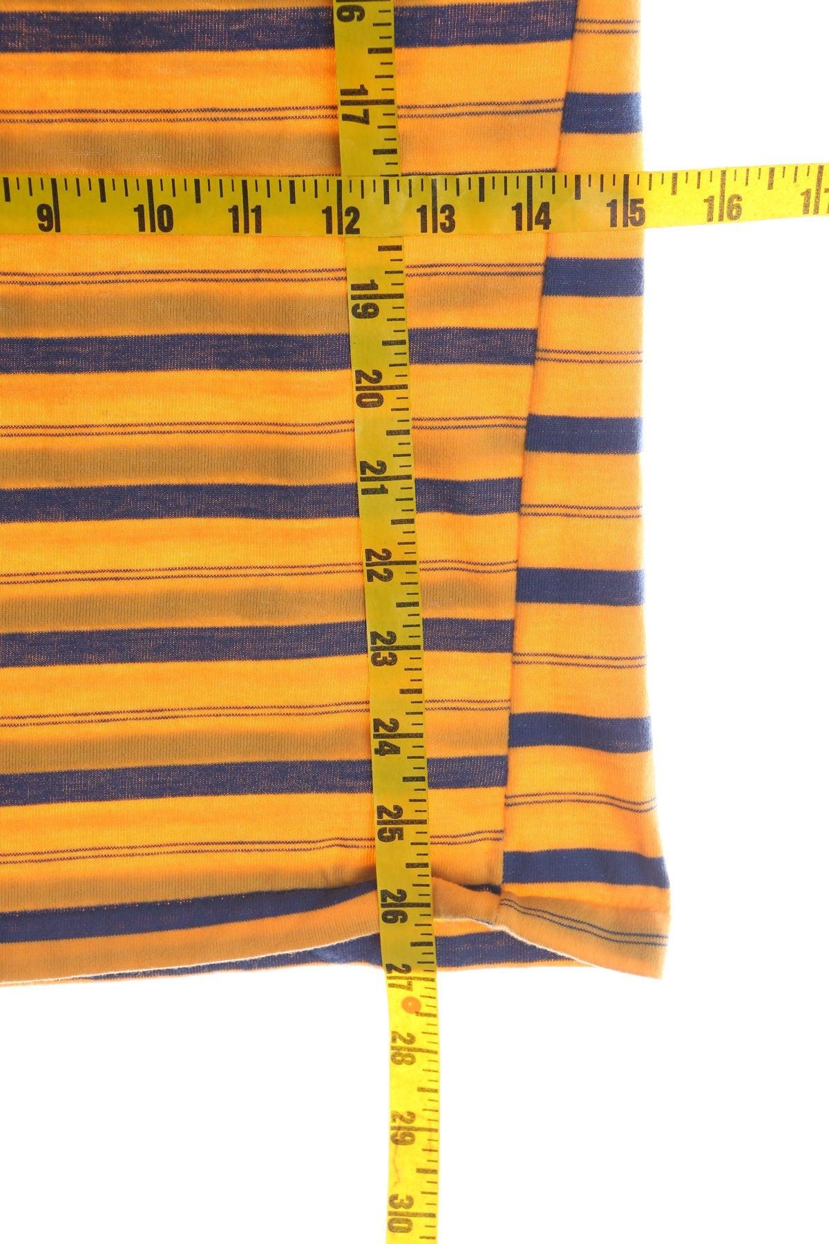 Vintage Towncraft Yellow Striped Shirt - Henley Neck - Era ( 50's - 60's )