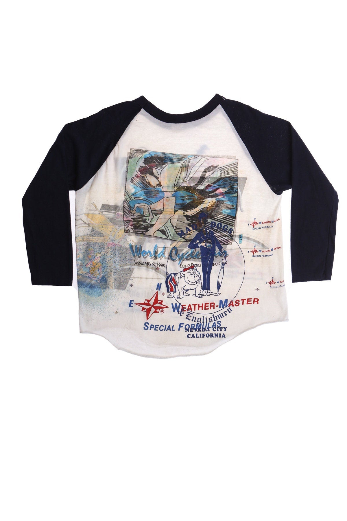 The West Side Bluegrass Festival 3/4 Sleeve Graphic Shirt - Mad Dogs & Englishmen - Nevada City California