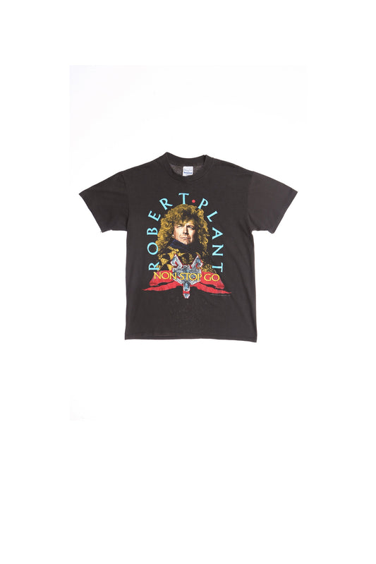 Robert Plant Non Stop Go World Tour 1988 Black Graphic T-shirt