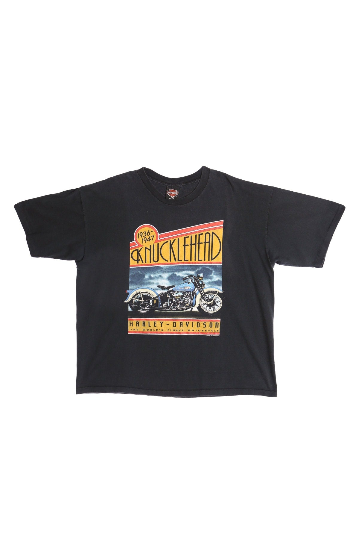 Harley Davidson Knucklehead Motorcycle Graphic T-shirt