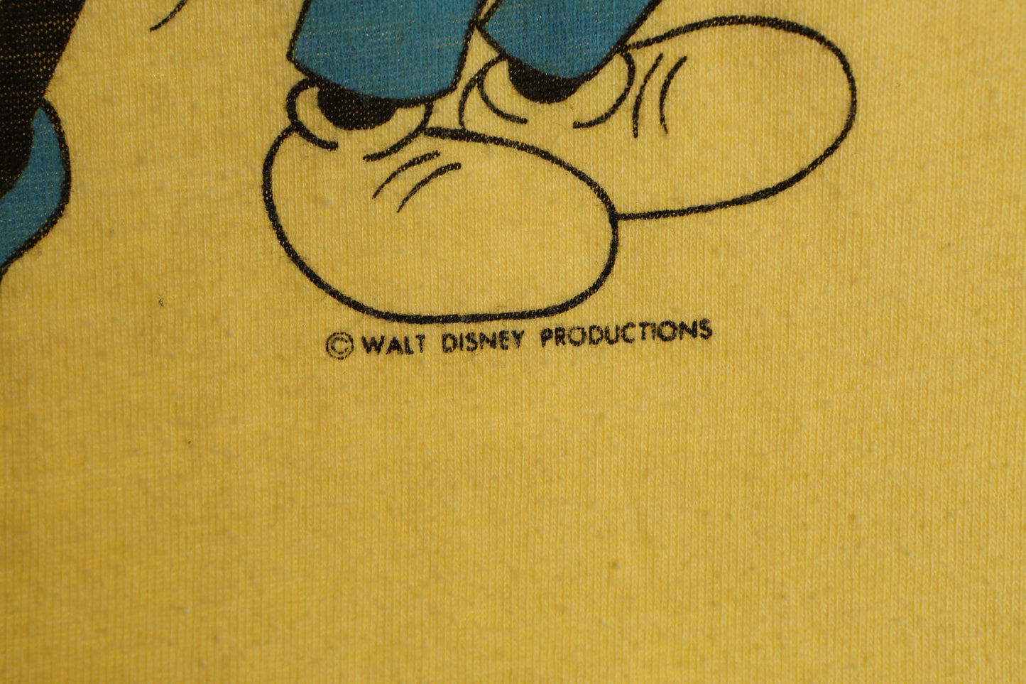 Vintage Mickey and Minnie Mouse 70's Yellow Top