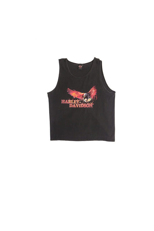 Harley Davidson Los Angeles California Black Graphic Tank Top