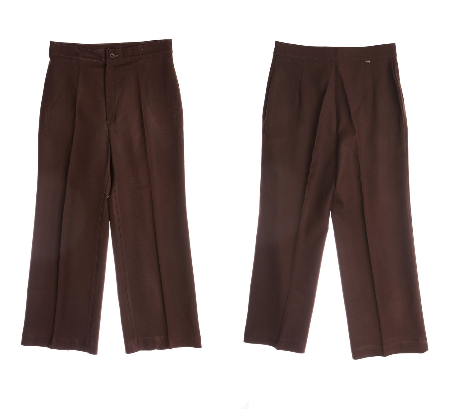 Levi's 70's Women Brown Poly Casual Pants