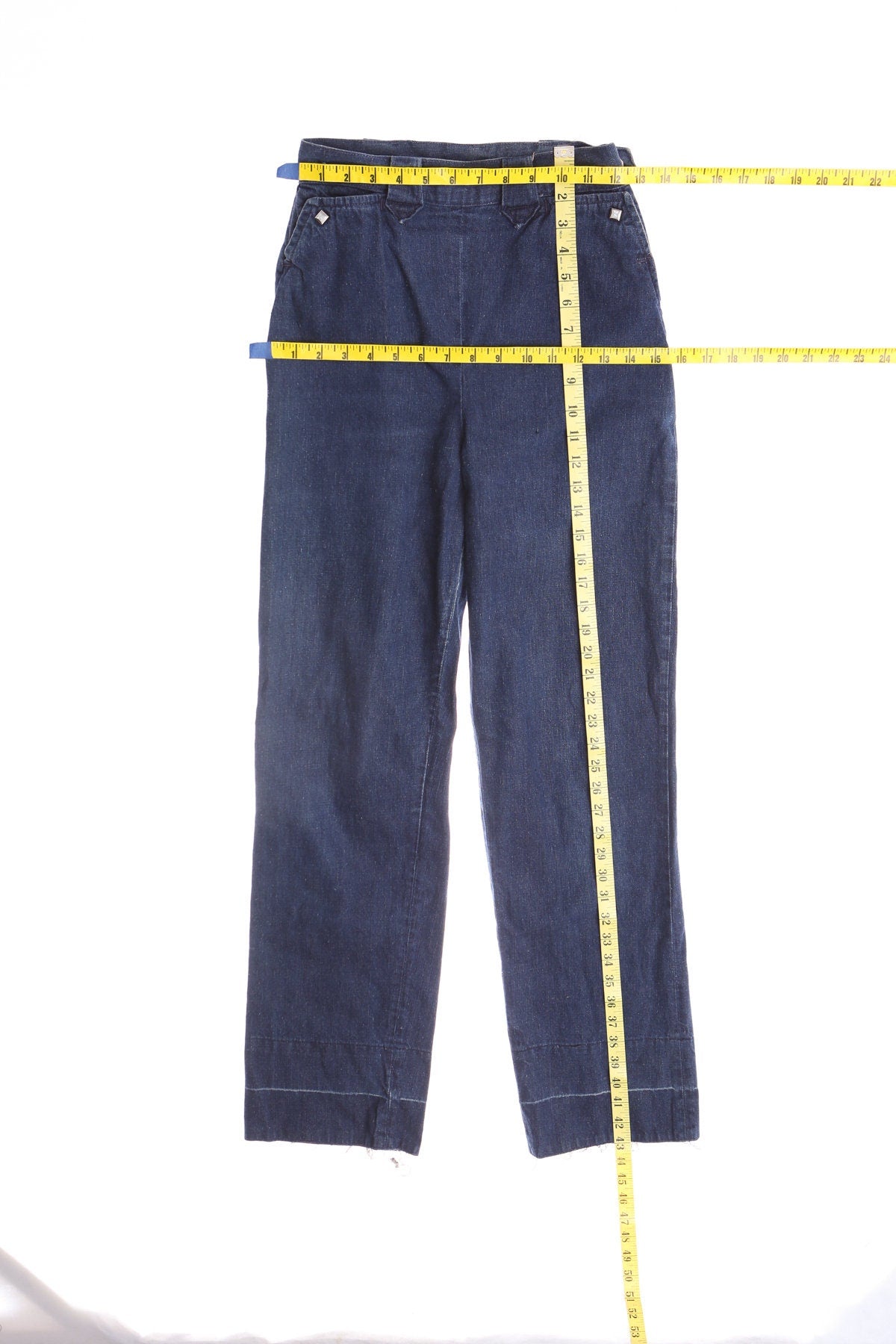 Vintage Levi's Western High Waist Blue Cotton Pants - Era (40's - 50's)