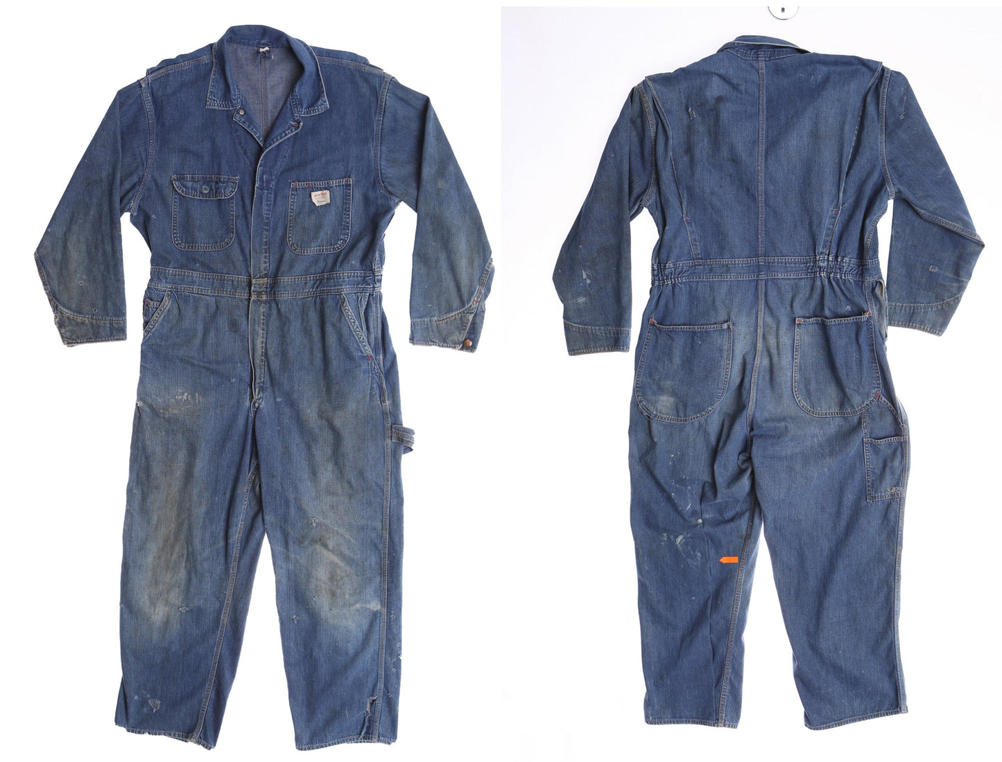 Vintage Big Mac Blue Men Work Jumpsuit