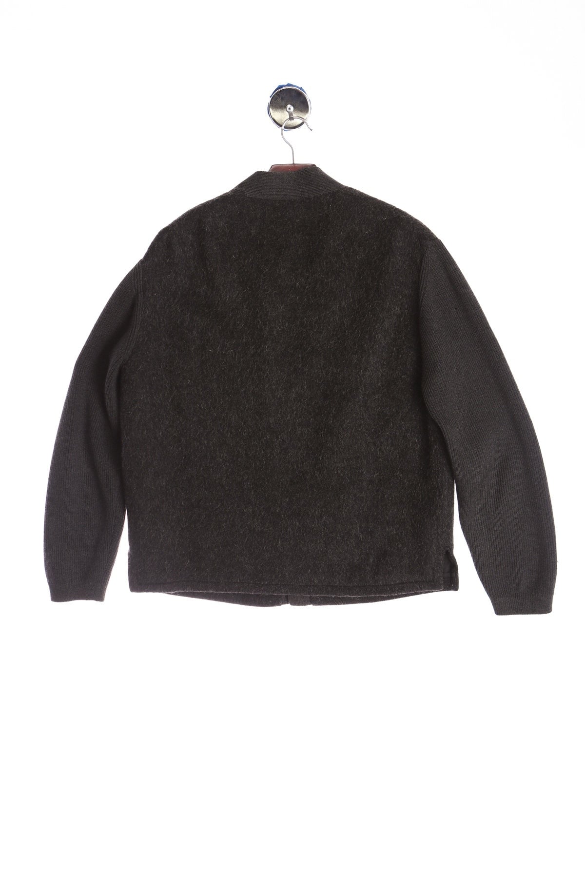 Vintage Men Black Cardigan Button Up Sweater - Era (50's - 60's)