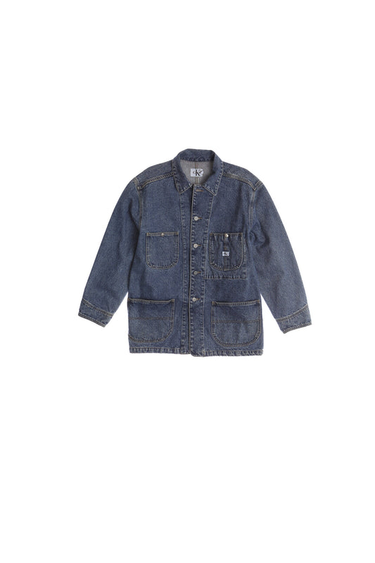 Men's Blue Denim Coverall Jacket