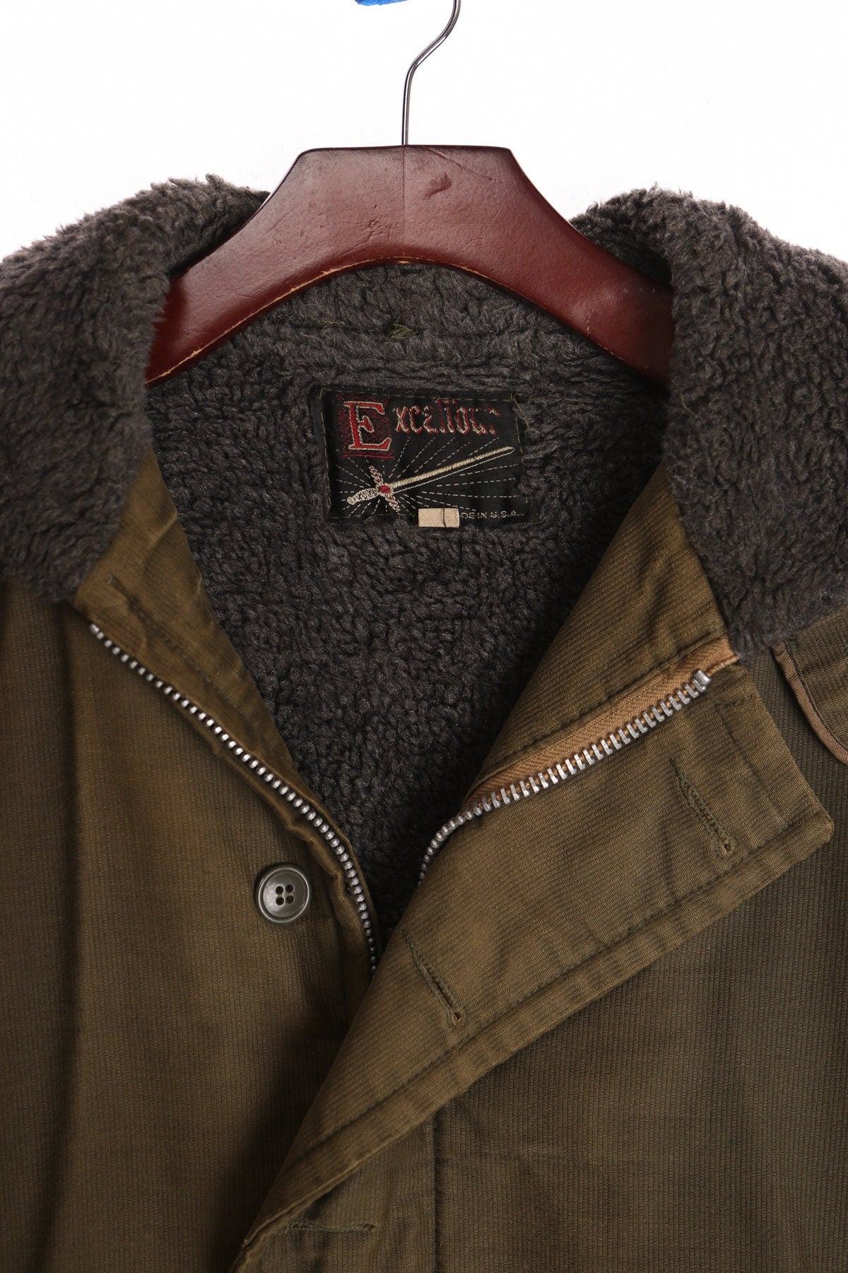Excalibur Vintage Canvas Sherpa Jacket - Era ( 50's - 60's )
