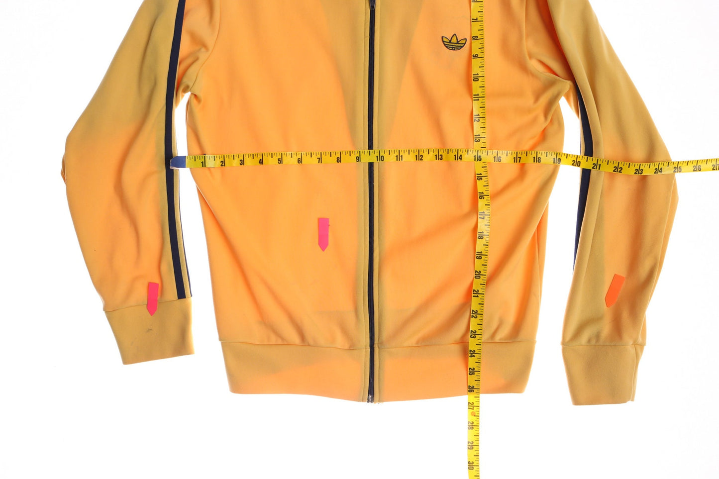 Vintage Adidas Yellow Blue Stripes Men's Jogging Top