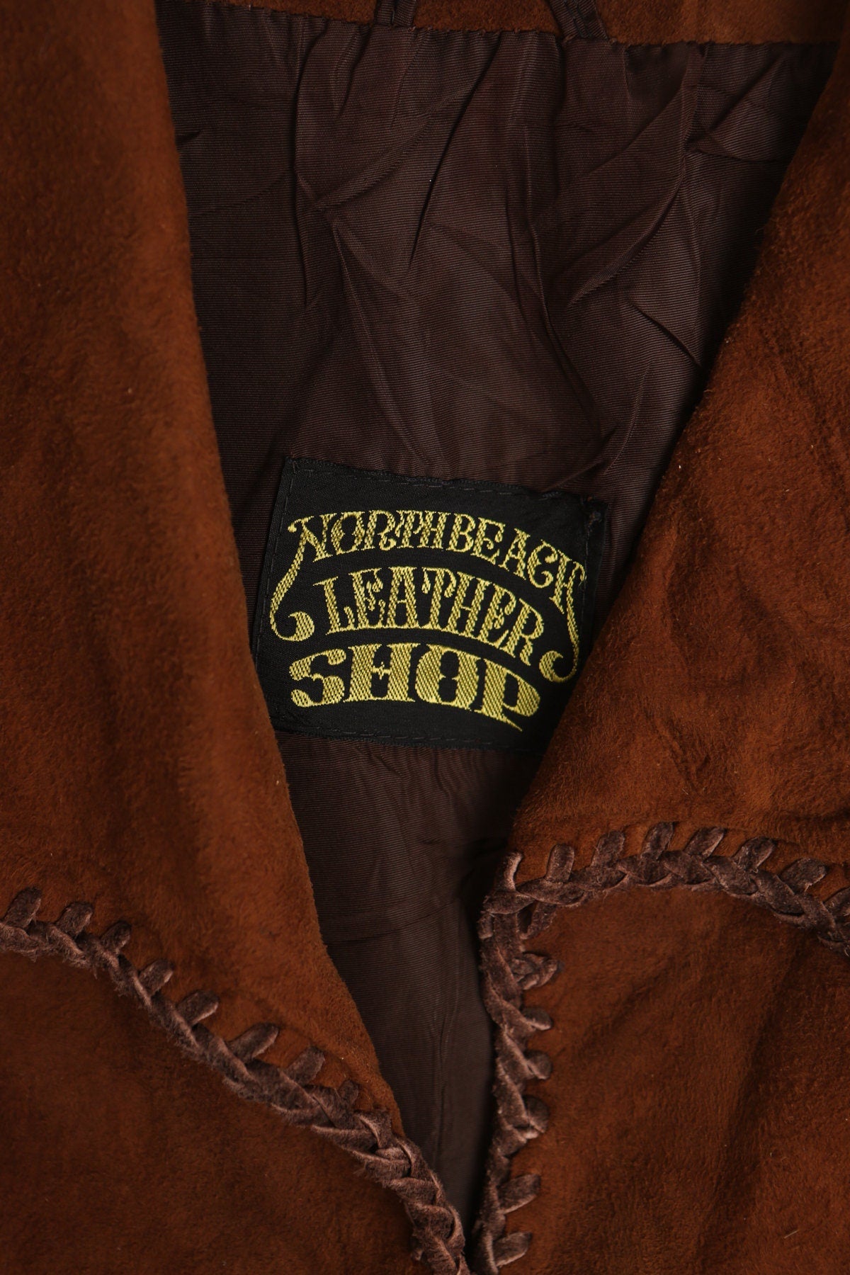 North Beach Leather Shop Women 70's Tan Suede Jacket