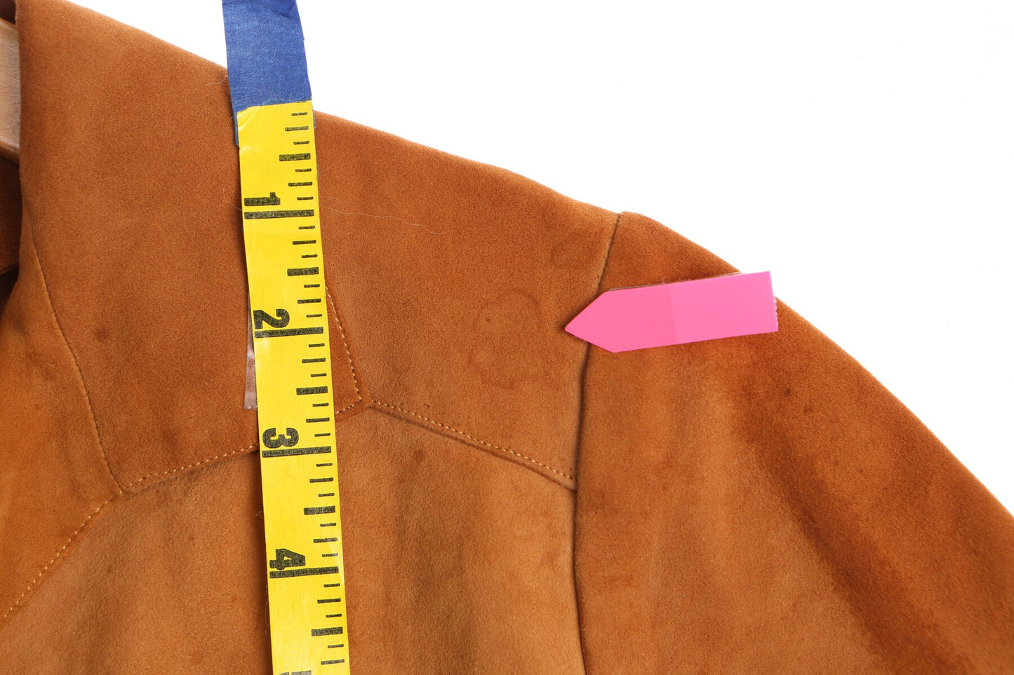 Vintage Women Tan Suede Top