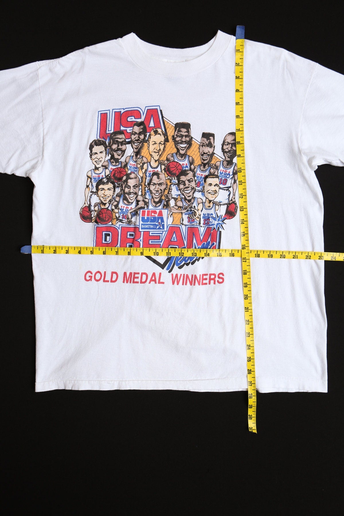 Vintage Basketball Graphic T-shirt - USA Dream Team Gold Medal Winners