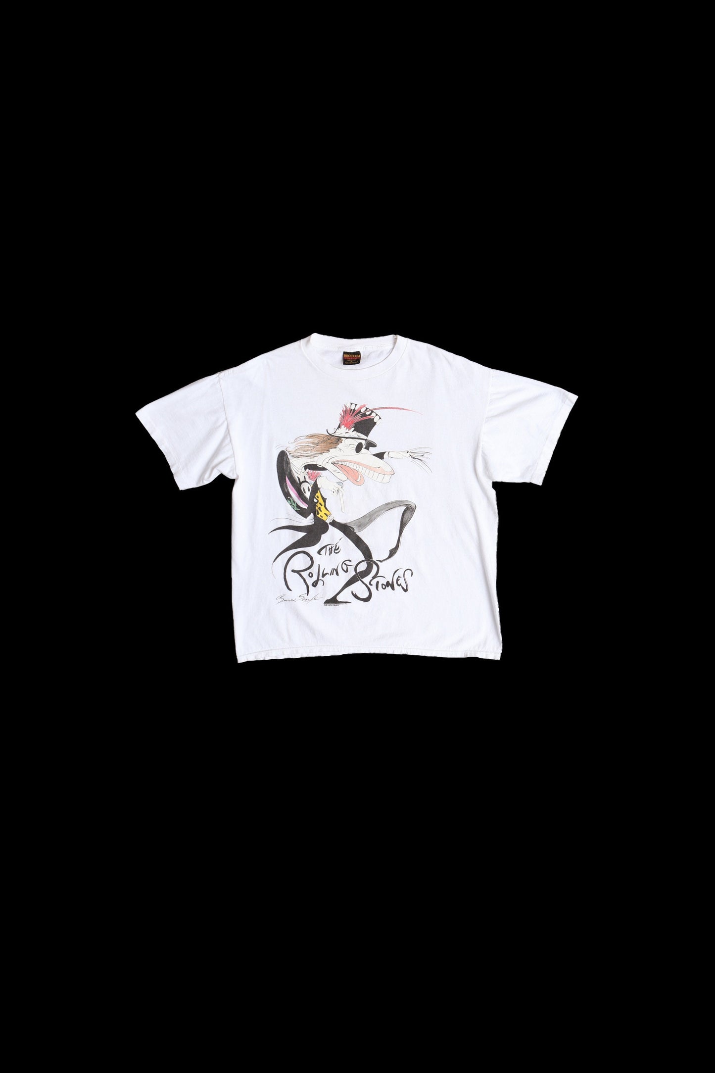 The Rolling Stones Mick Jagger Voodoo Lounge Tour White Graphic Shirt