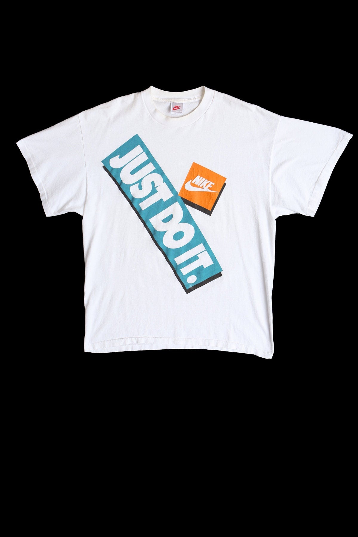 Vintage Nike Just Do It Red Fly White Graphic Shirt