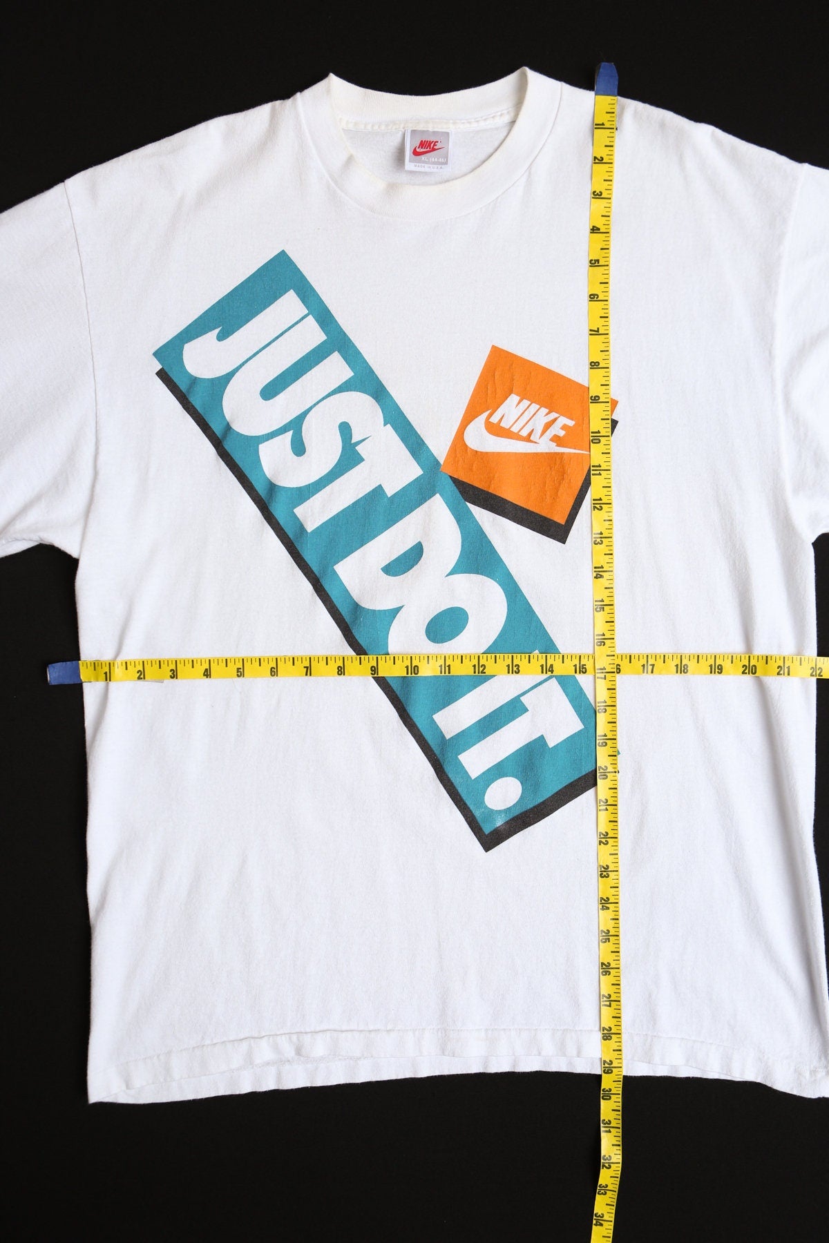 Vintage Nike Just Do It Red Fly White Graphic Shirt