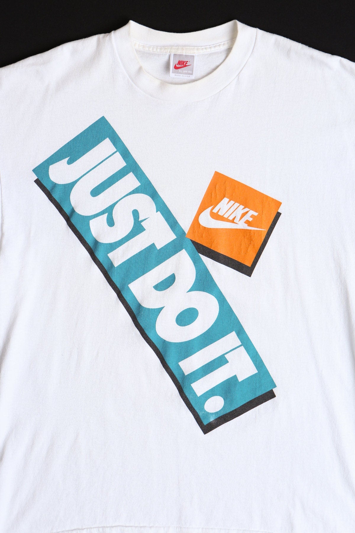 Vintage Nike Just Do It Red Fly White Graphic Shirt