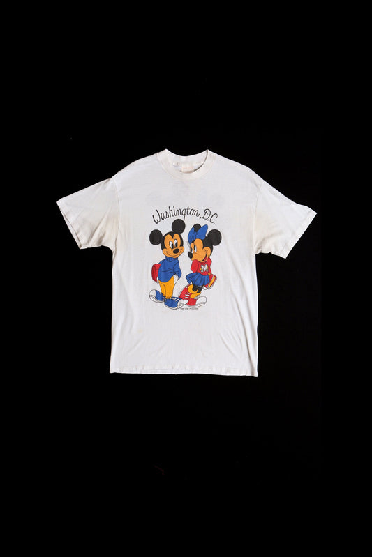 Vintage Mickey and Minnie Mouse Washington DC White T-shirt