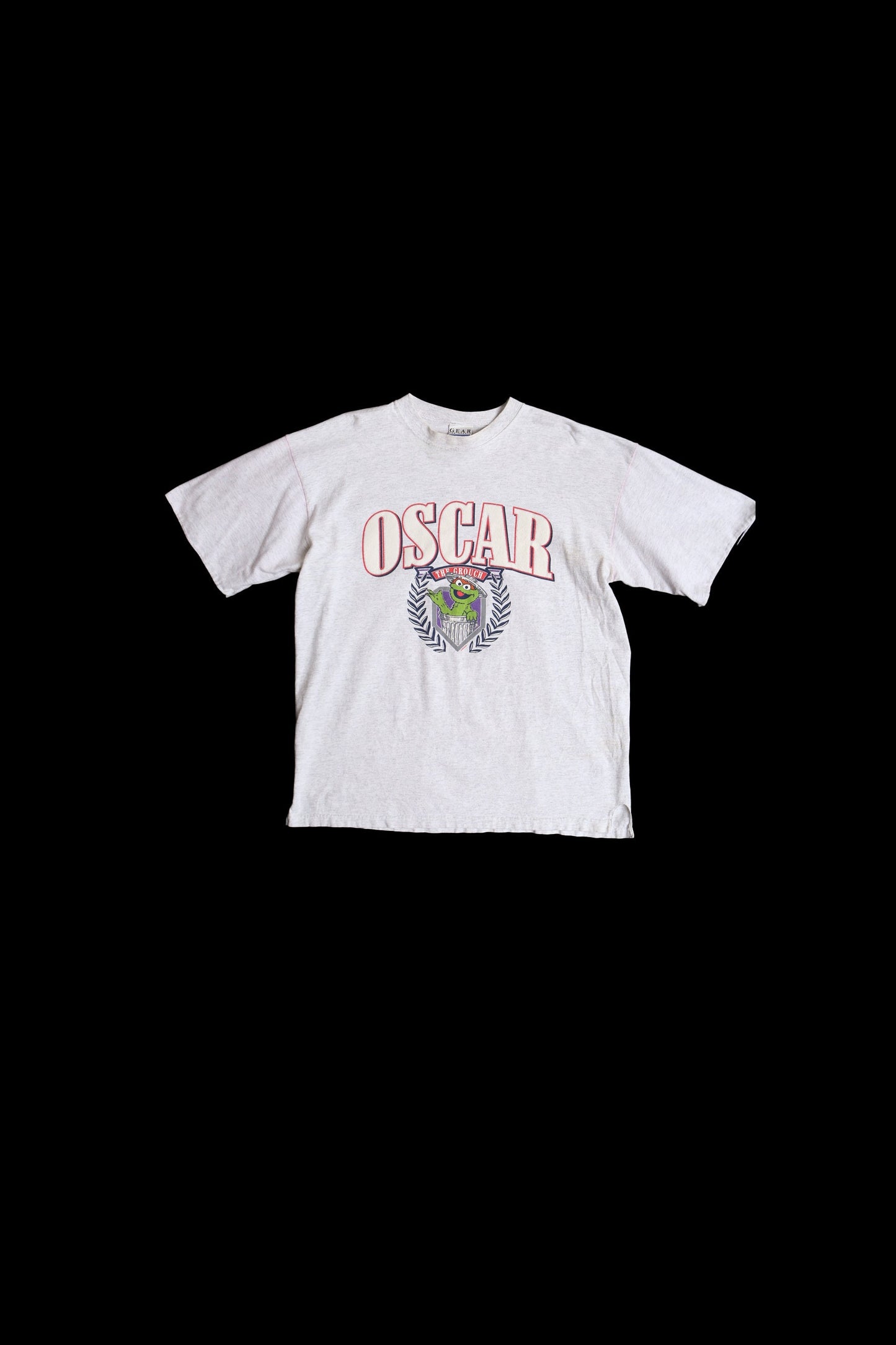 Oscar The Grouch Muppets Gray Graphic T-shirt