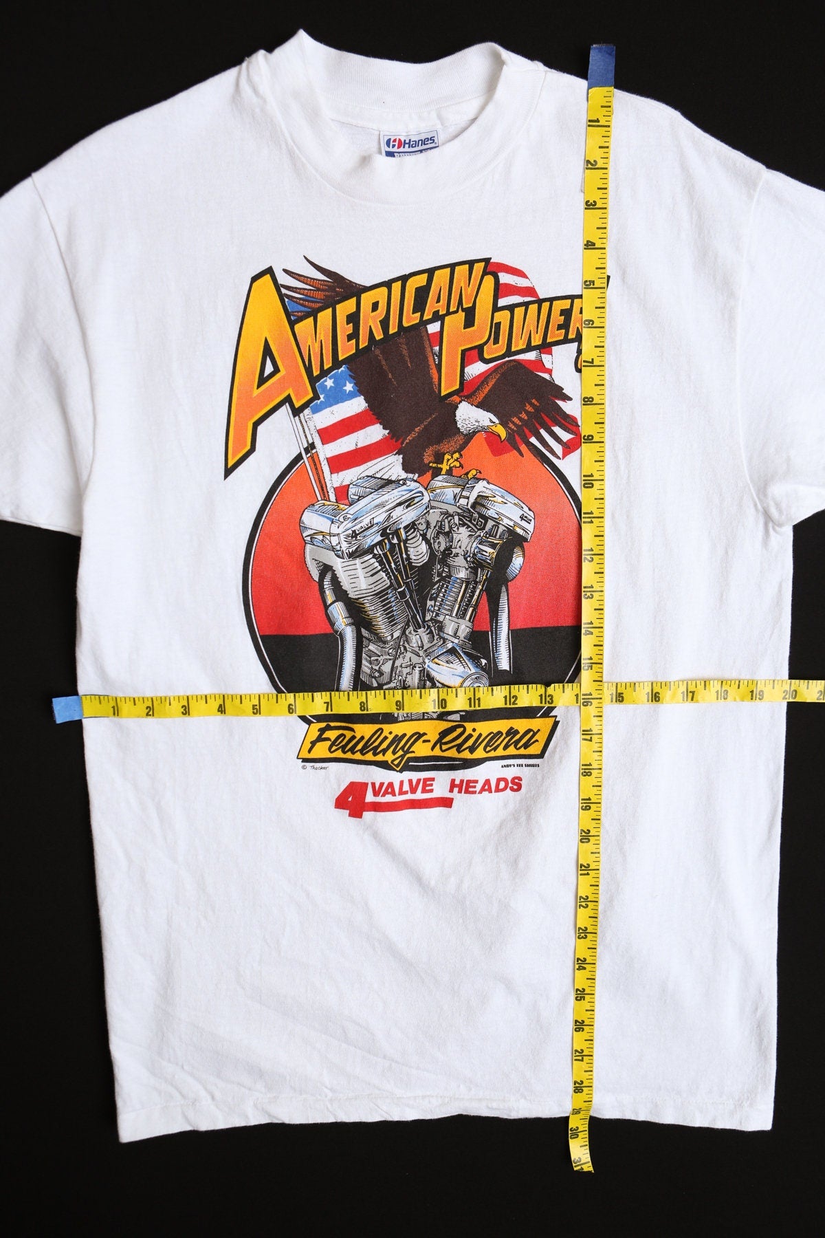 American Power Engine Graphic T-shirt - Rivera Engineering Whittier California