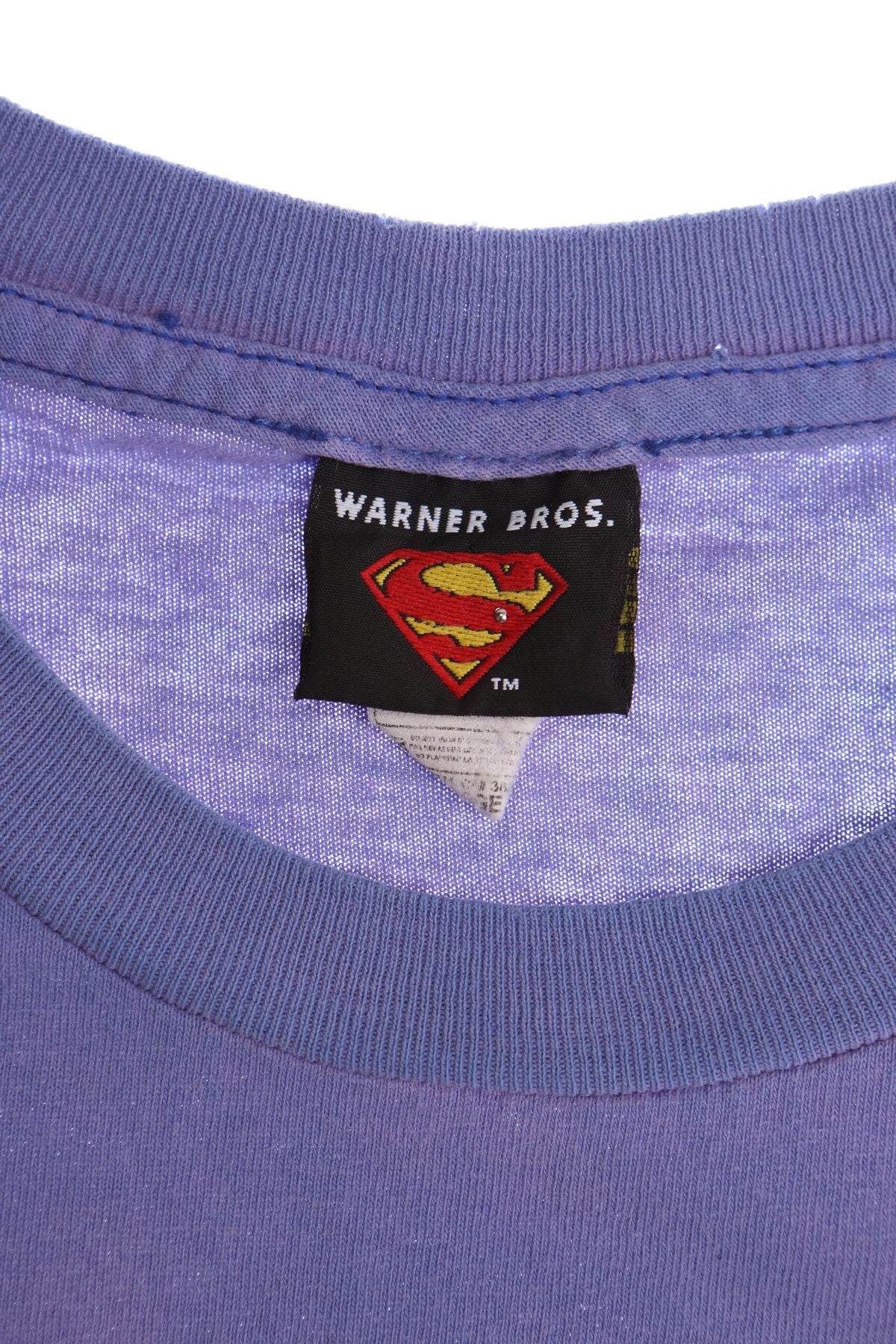 Superman Print Purple Graphic t-shirt