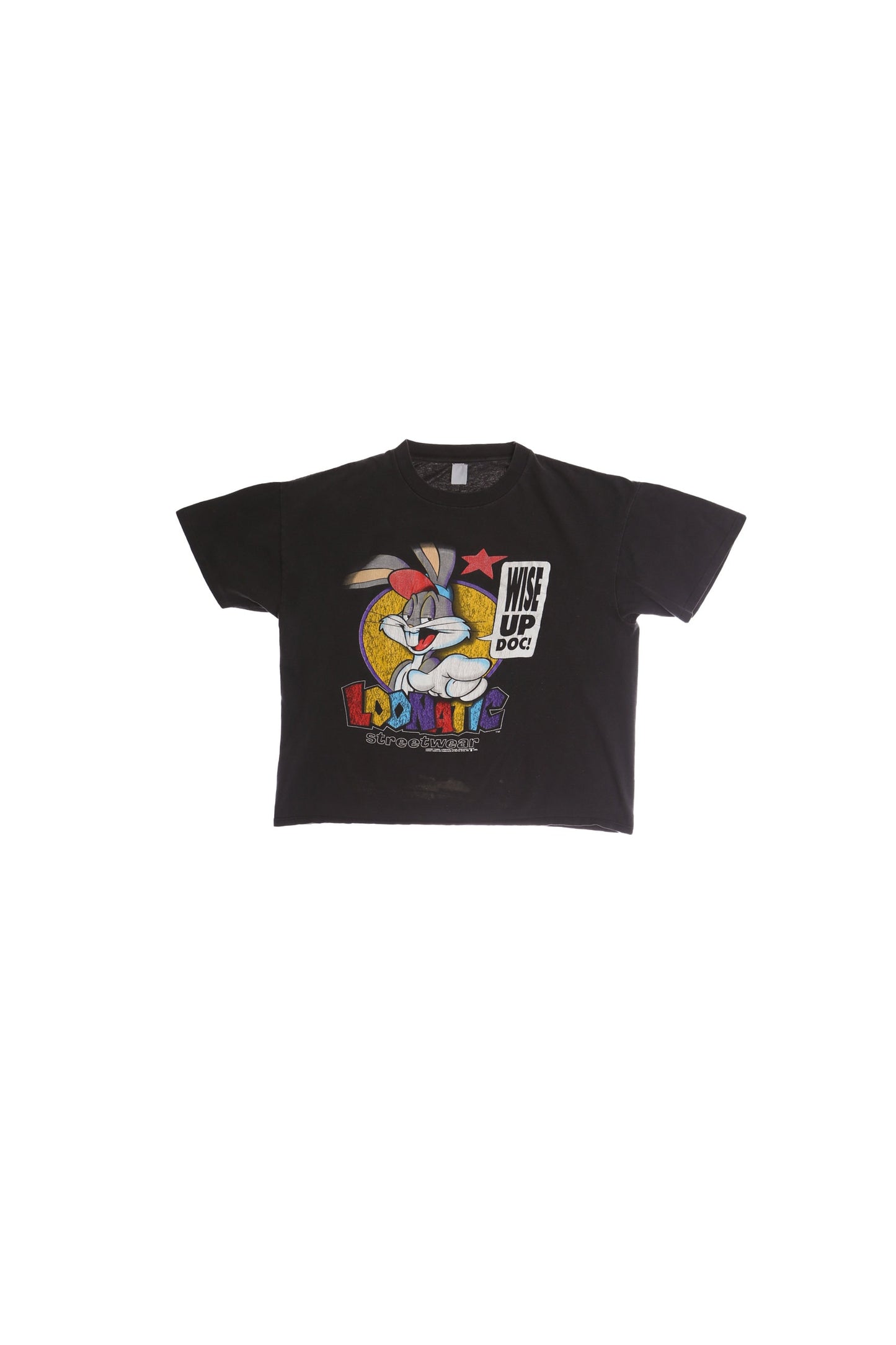 Loonatic Streetwear Wise Up Doc Black Graphic Shirt