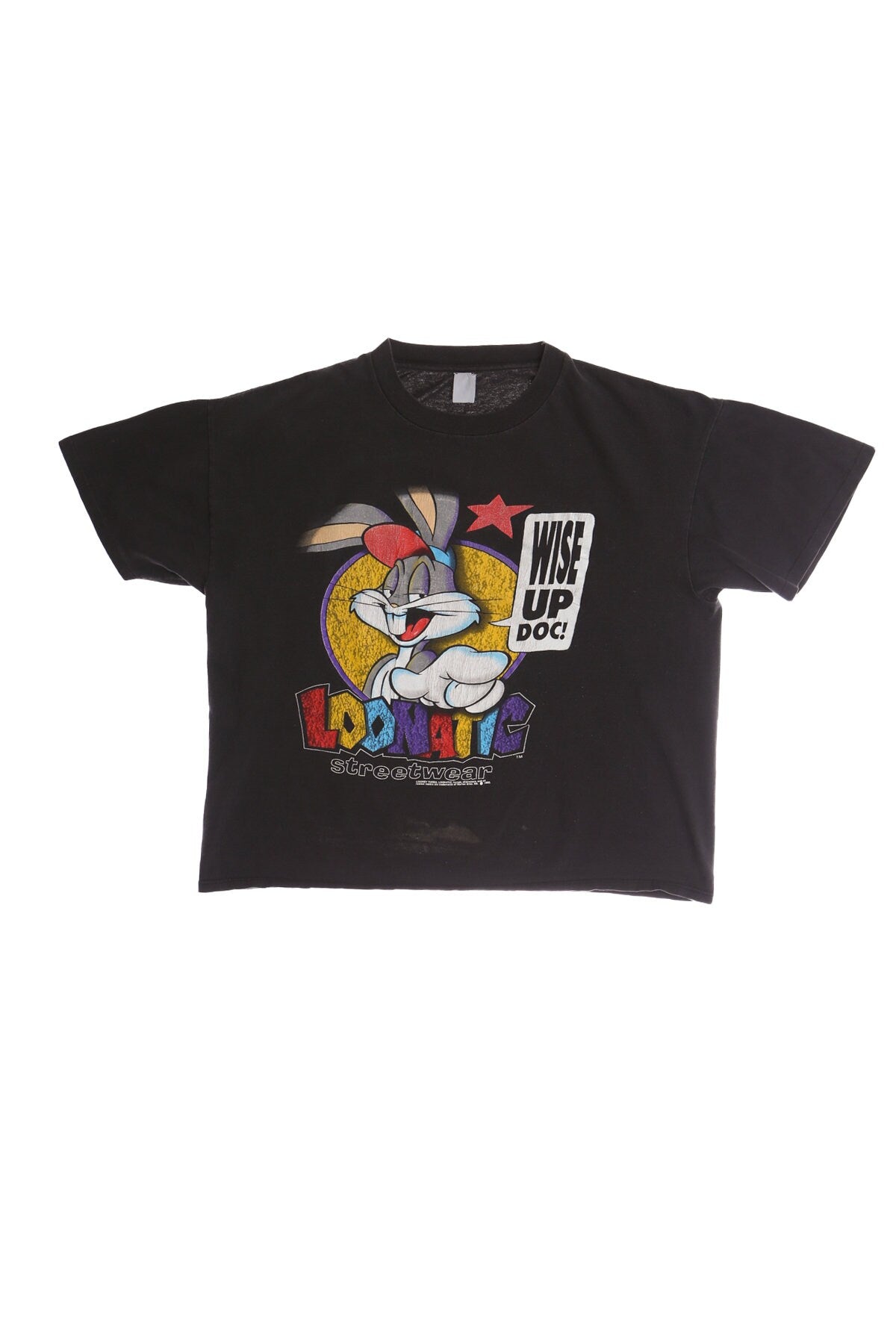 Loonatic Streetwear Wise Up Doc Black Graphic Shirt