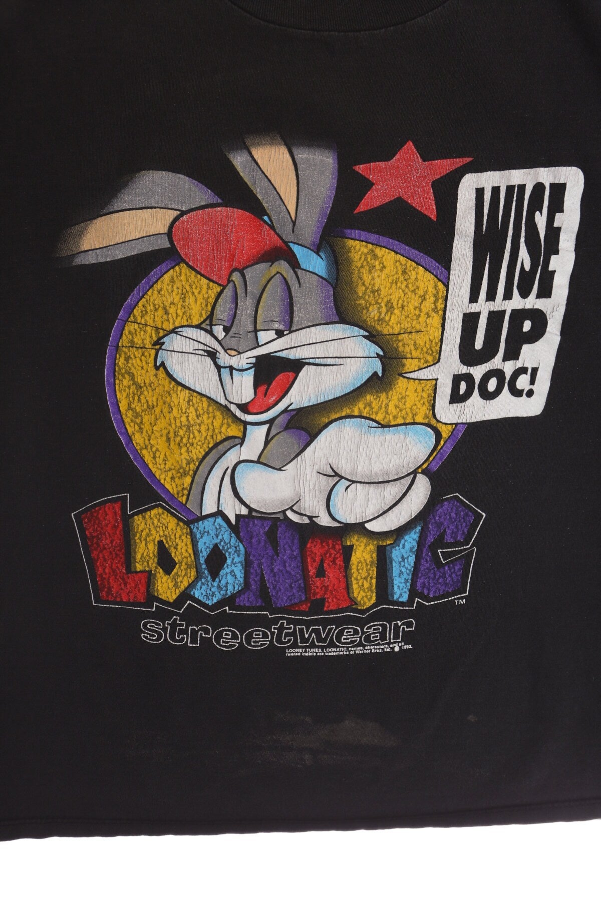 Loonatic Streetwear Wise Up Doc Black Graphic Shirt