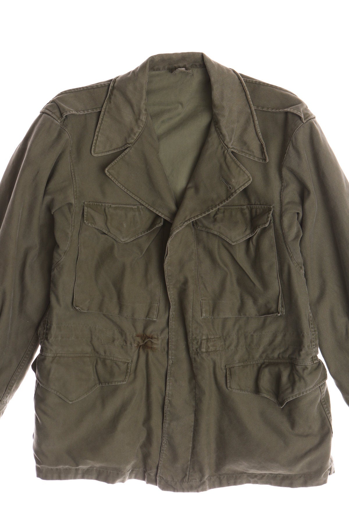 Vintage Military Green Field Jacket