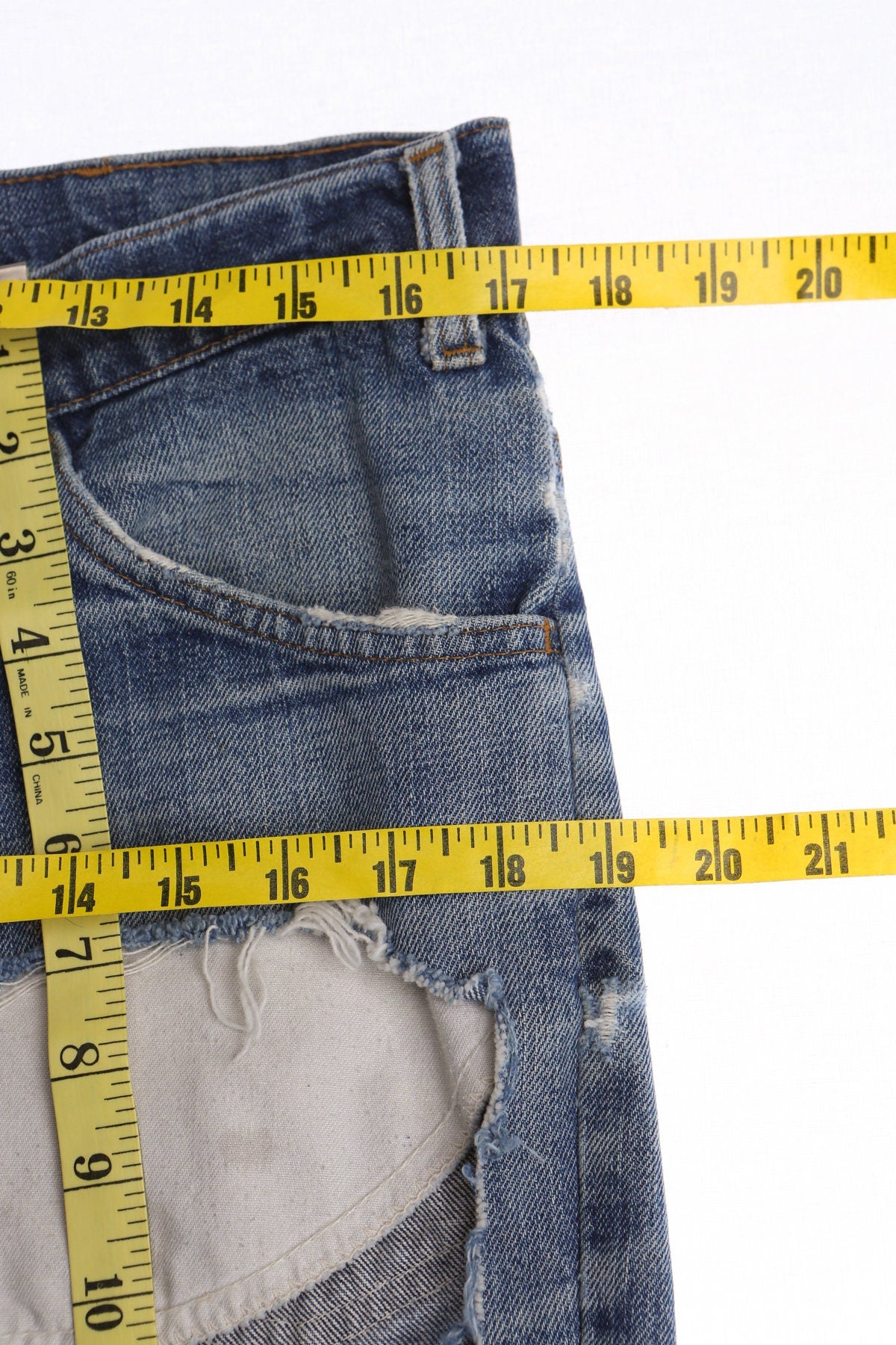 Vintage Levi's Bell Bottom Distressed Denim Pants