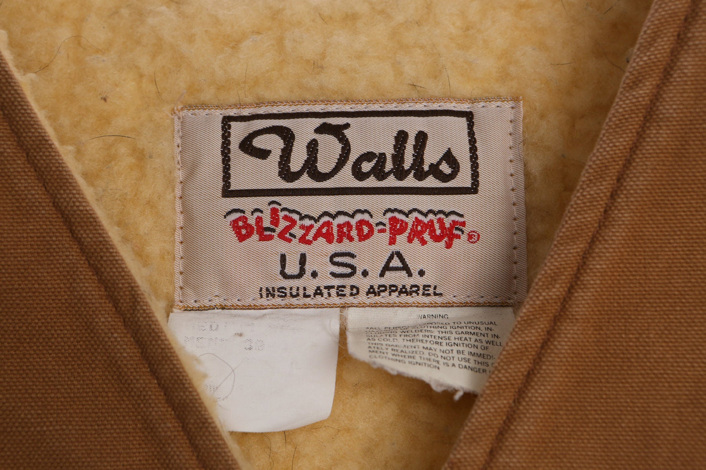Men Canvas Sherpa Vest By Walls Blizzard Pruf