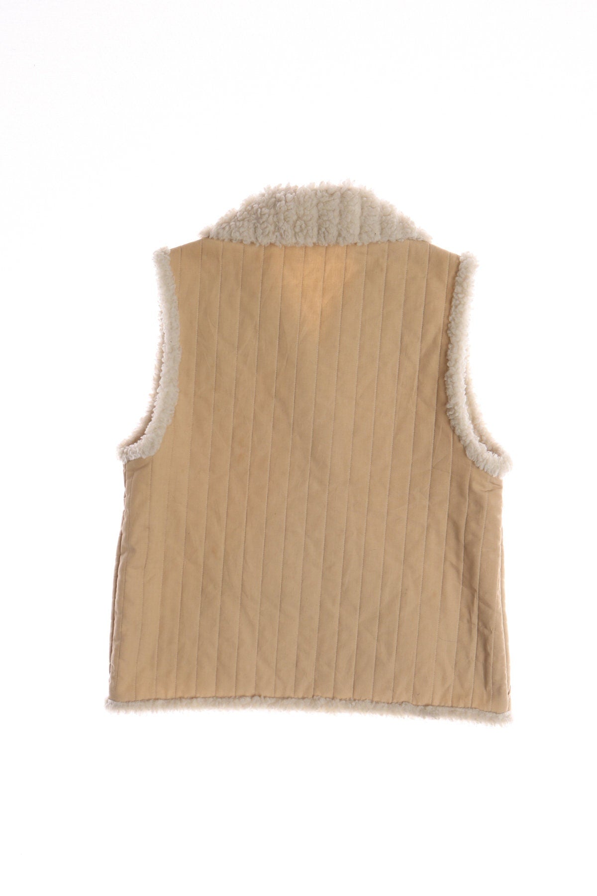 Vintage Women Shear Collar Winter Vest